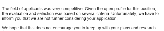 GiorgoVenizelos's tweet photo. Indeed. Given the transparency in the selection process, ''based on several criteria'', this email *does not encourage* me to continue with my plans and research 😂😂
#normaliserejection https://t.co/GVHErc84A9