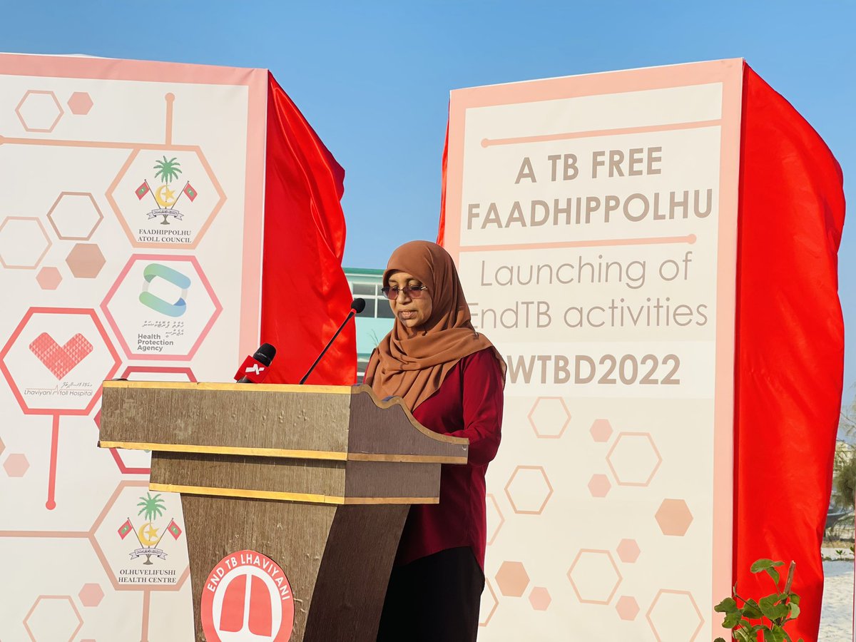 MoHmv's tweet photo. Official Ceremony Held to Mark World TB Day 2022 

Launching of #EndTB activities #WTBD2022 #TBday @lhhospital @HPA_MV @WHOMaldives https://t.co/KULIfIAVda