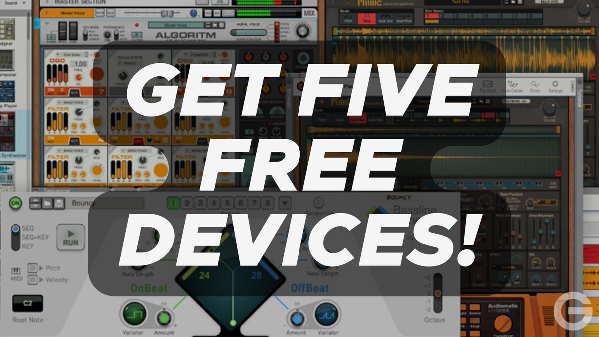 gear4music's tweet image. Stop what you are doing! 🚨 Did you miss the chance to get FIVE FREE @reasonstudios #midi devices?

✔️ #BasslineGenerator ✔️ #PatternMutator
✔️ #DrumSequencer    ✔️ #QuadNoteGenerator
✔️ #PolyStepSequencer

Ends 30/04

Download here! 👉gear4music.com/Music-Software…