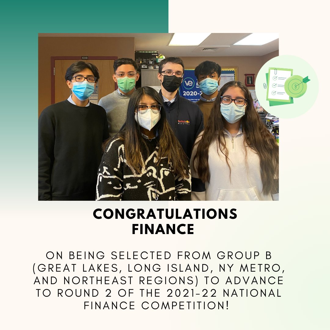 ezaezve's tweet photo. Congratulations to Finance. Marketing, and Human resources on being selected from Group B to advance to Round 2 of the 2021-22 National Finance, Marketing, and Human Resources Competitions! We will support you all, all the way through the next round of the National Competitions! https://t.co/UCLRh7wEDO