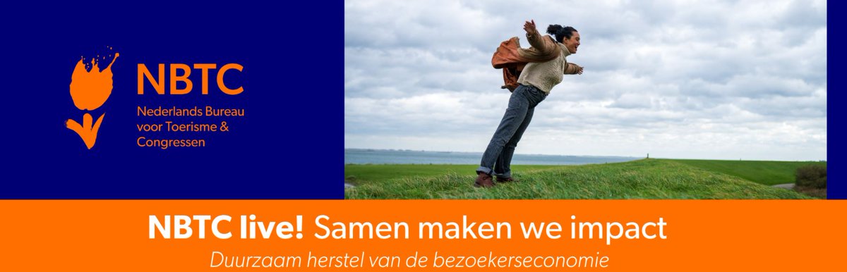 Di 19 april a.s. van 14-17u in Den Haag '<a href="/NBTC/">NBTC Nederlands Bureau voor Toerisme & Congressen</a> live! Samen maken we #impact'. Hoe staat de sector er momenteel voor? Tijdens NBTC live! kijken we graag samen met jou naar de uitdagingen voor bestemming Nederland. Ben je erbij? Meld je aan via bit.ly/3wzS2EF