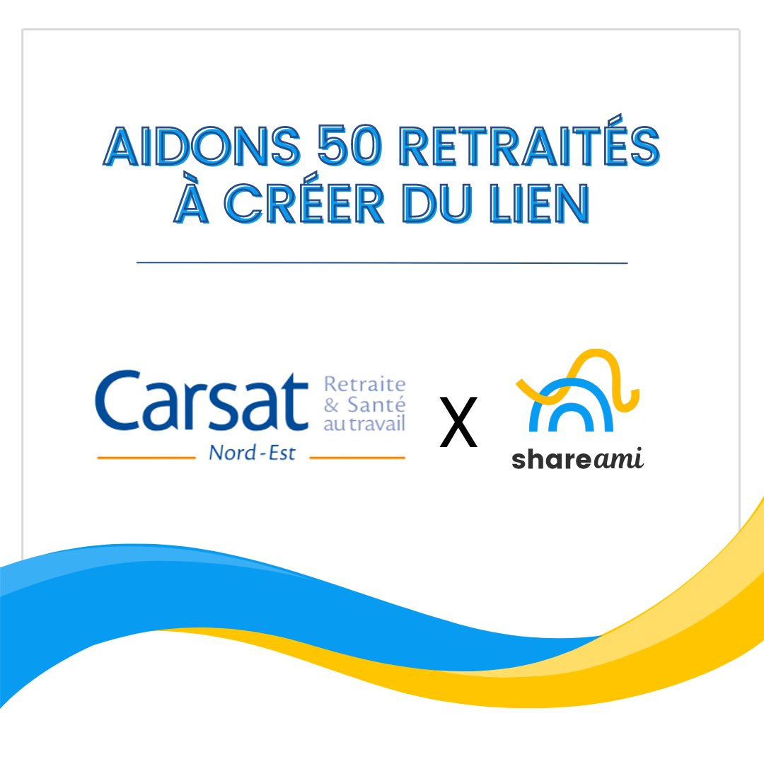 La <a href="/CarsatNordEst/">Carsat Nord-Est</a> nous soutient pour aider 50 #retraités à créer du lien avec des jeunes étrangers. Ces jeunes n'ont qu'une envie : pratiquer le #français à travers un échange convivial avec des Français d’expérience.
💪 Ensemble pour renforcer la solidarité #intergénérationnelle