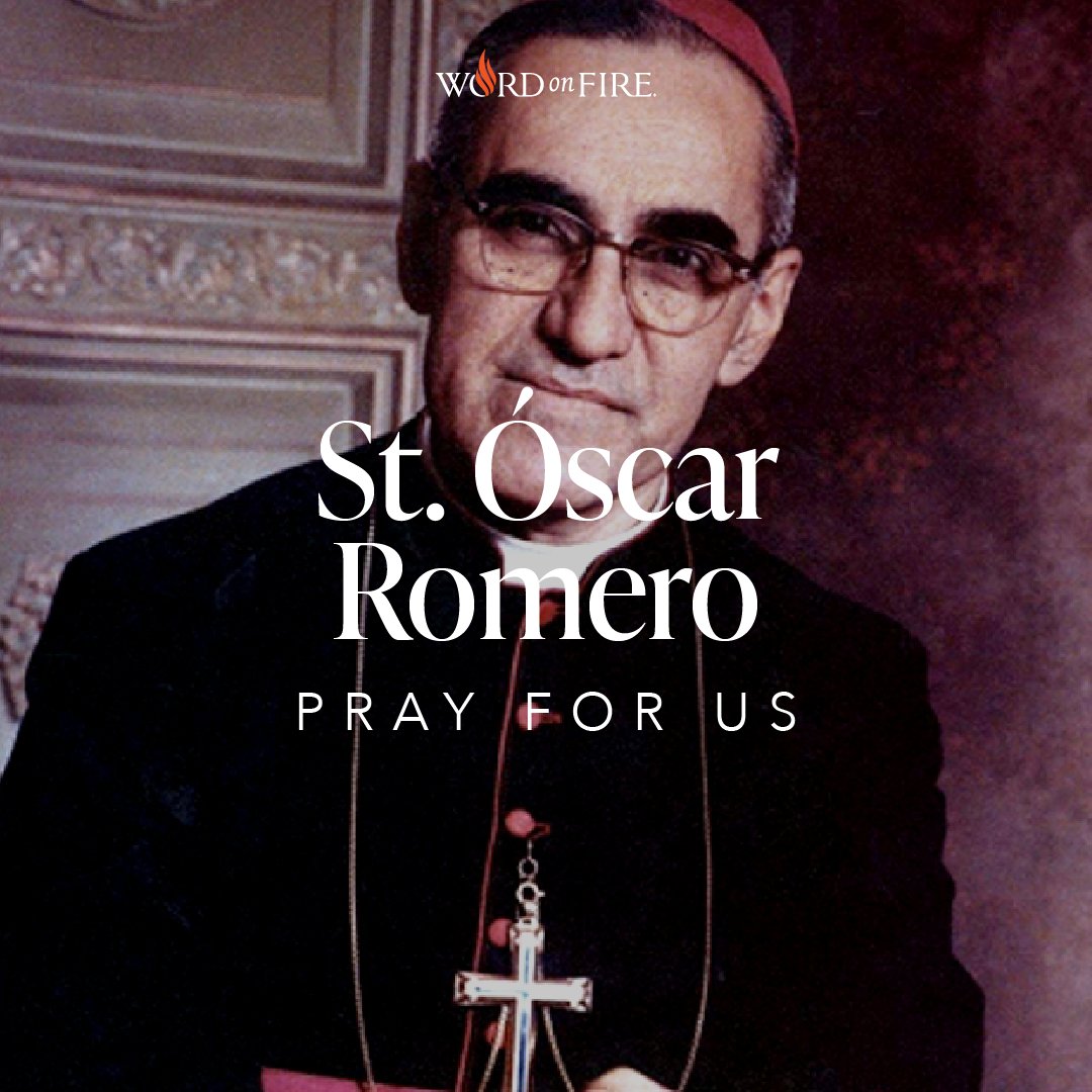 BishopBarron's tweet photo. St. Oscar Romero, pray for us! https://t.co/U6xJ4w9qCP
