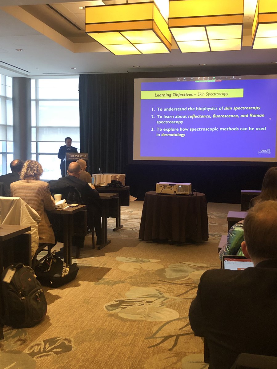 Attending the photodermatology annual meeting. Great talk by Harvey Lui’s lecture on all what can spectroscopy can assess on the skin!