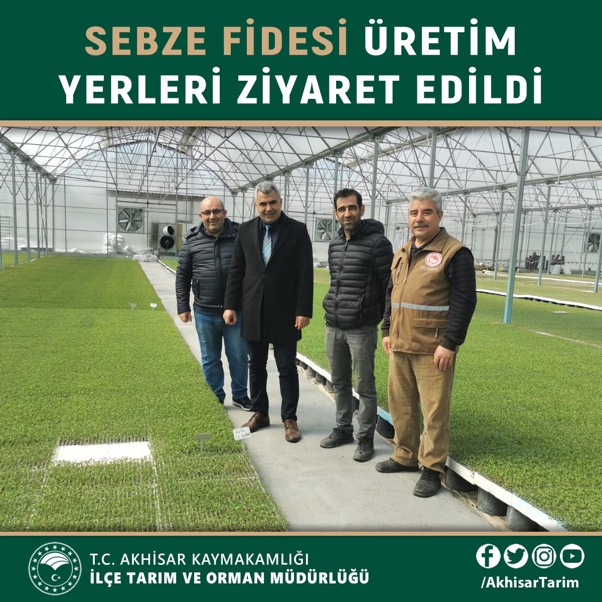 AkhisarTarim's tweet photo. 🟢 Müdürümüz Ahmet Kılıç, #Sebzecilik masası teknik ekibimiz ile birlikte İlçemizdeki #fide üretim yerlerini ziyaret etti
🔴 virüs hastalıklarına dayanıklı sebze çeşitleri ve bu hastalıkların İlçemizdeki durumu hakkında fide üreticileri ile bilgi alışverişi gerçekleştirildi https://t.co/Wy8UHvNWJG