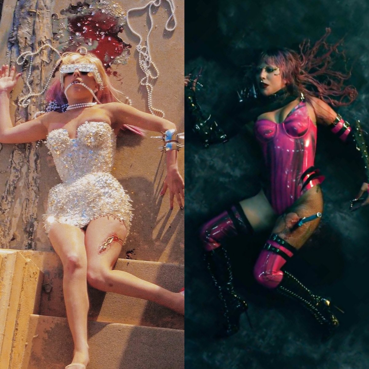venusbleeeds's tweet photo. just lady gaga referencing herself.  icon.  

paparazzi (2009)            rain on me (2020) https://t.co/tjfwKDEtJh