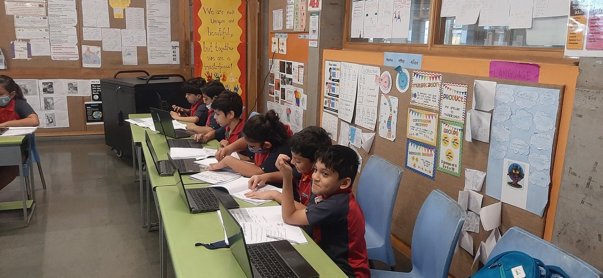 Budding minds researching and digging deeper into their topic