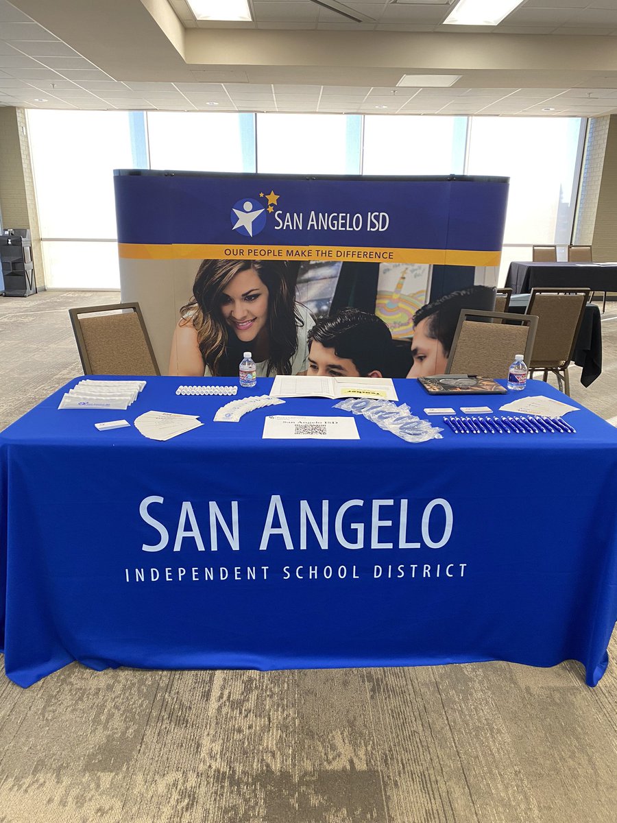 Ready to recruit at Baylor Teacher Career Fair!  #OurPeopleMakeTheDifference #SanAngeloISDHR #MrCoachLyons56