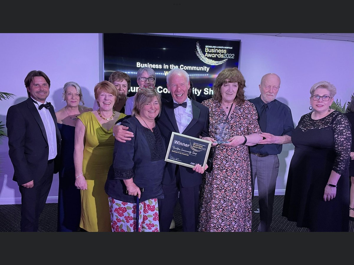 What an amazing evening…our little shop won the Business in the Community Award at the Broadland and South Norfolk Business Awards. It’s been an amazing year us and this tops it off nicely 🤩 #BSNBizAwards @PlunkettFoundat @peoplesbiz <a href="/InTouchSystems/">InTouch Systems</a> #community #rural #norfolk