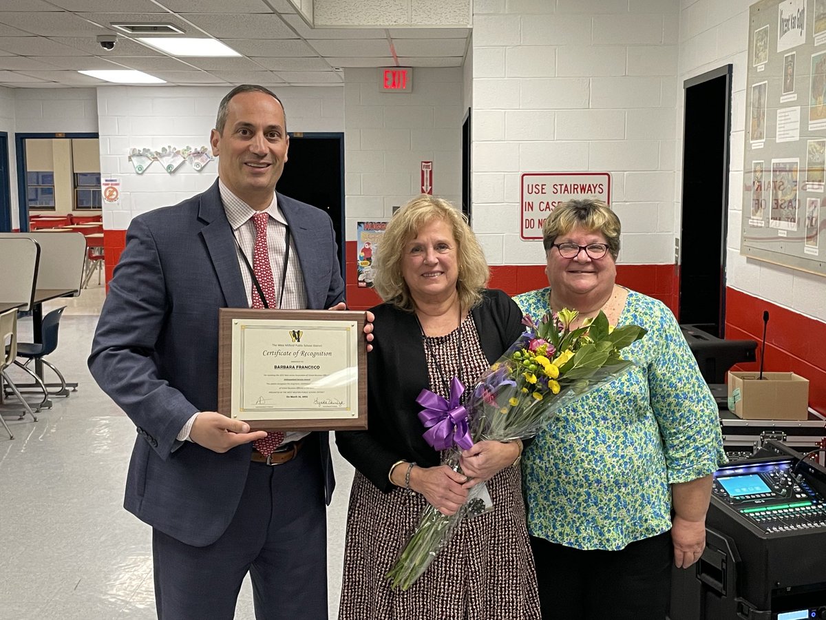 RidgefieldSupt's tweet photo. Congratulations to our Business Administrator Barbara Francisco, winner of the 2022 NJASBO Distinguished Service Award! https://t.co/8g44VIDWo2
