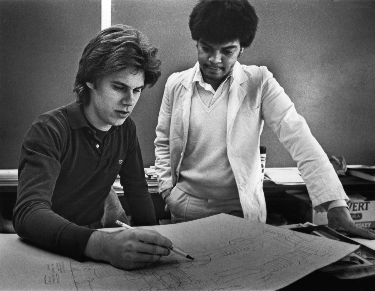 salemccnj's tweet photo. Today we travel back to the 1980s for this photo of an art student working with his instructor. #tbt #SCC50 https://t.co/CCdysZ1BJ0