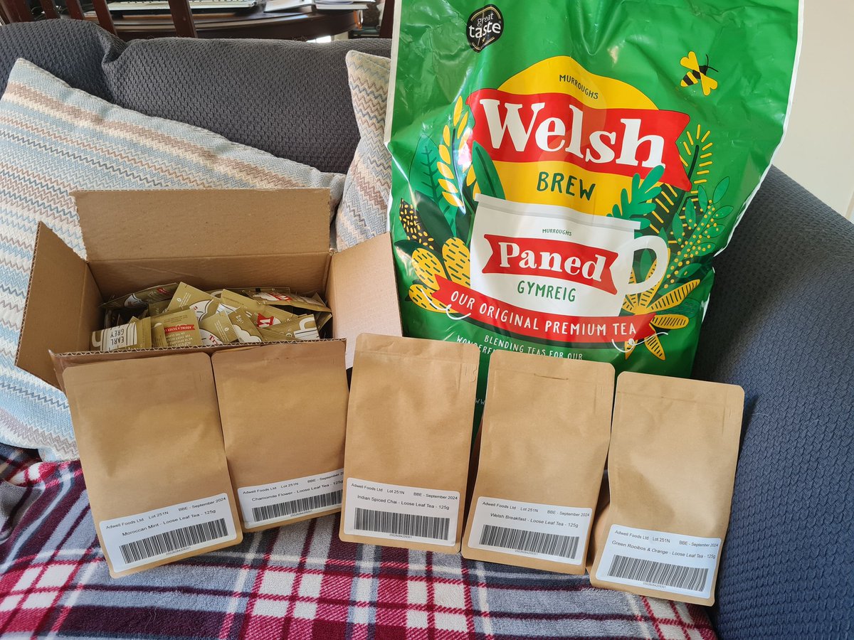 My @welshbrewtea order this month, don't think I have enough🤣