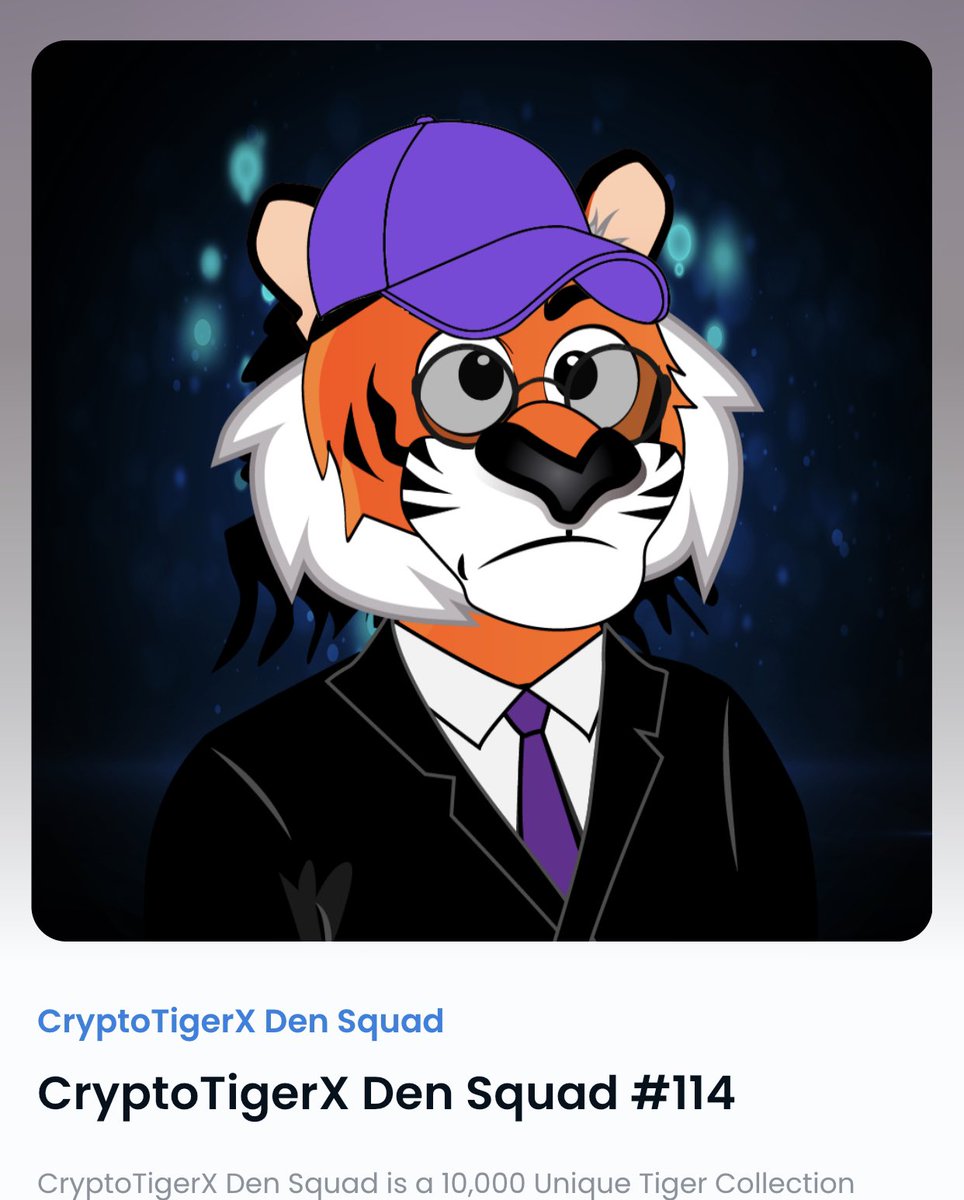 CryptoTigerX's tweet photo. CryptoTigerX NFT Giveaways! 
1.) Like, RT 
2.) Tag 3 Friends 
3.) Join https://t.co/ElVQ0f9Z1m
4.) Follow @cryptotigerx
#NFTGiveaway #nftcollectors #nftcommunity #nfts #opensea #polygonmatic    
#nftdrops #nftartist https://t.co/iPVKo54Otv