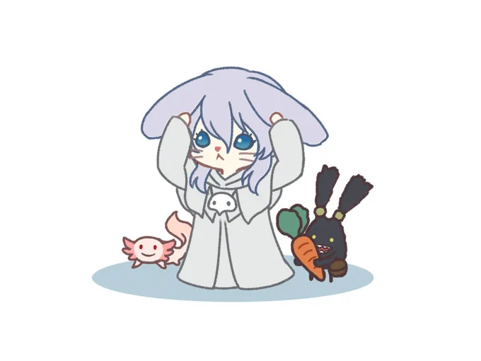 お題:ウサギのてみすくん 
