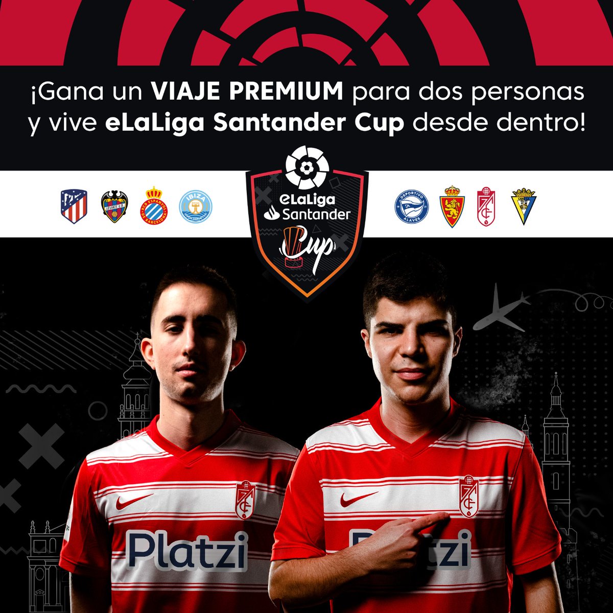 🔴⚪️ ¿Quieres acompañar a nuestros jugadores, David y Jose, en #eLaLigaSantanderCup 🏆 el próximo 9 de abril en Zaragoza?
Comenta esta publicación animándolos y entra en el sorteo de un viaje premium para dos personas!!

Consulta las bases legales, +18
n9.cl/sbboa