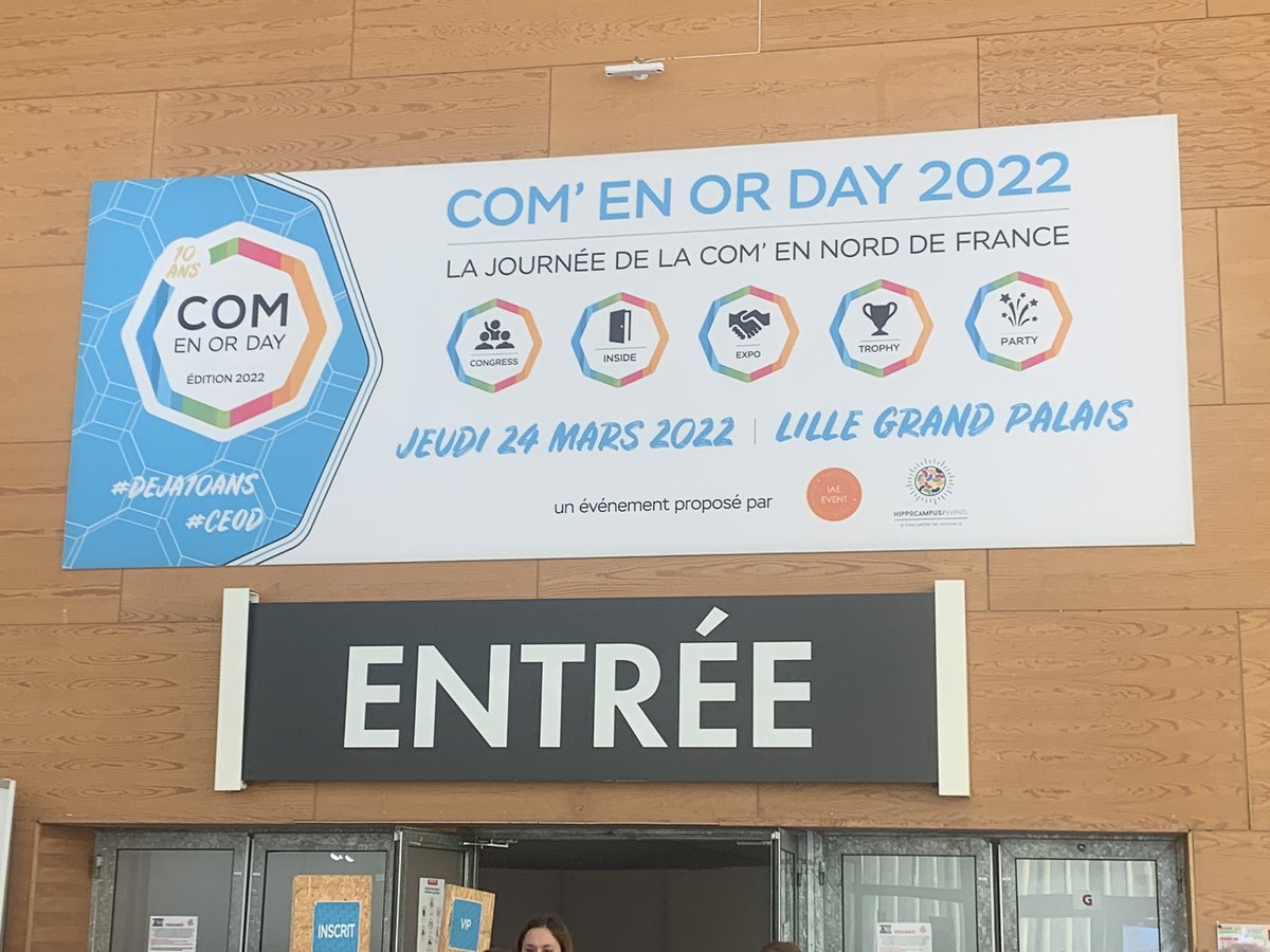 Aujourd’hui notre équipe de communication fait le déplacement à la  <a href="/comenorday/">Com' en Or DAY</a> .Un événement qui fête ses 10 ans et qui porte sur la Communication, le Marketing et l’Innovation. 👌🏼