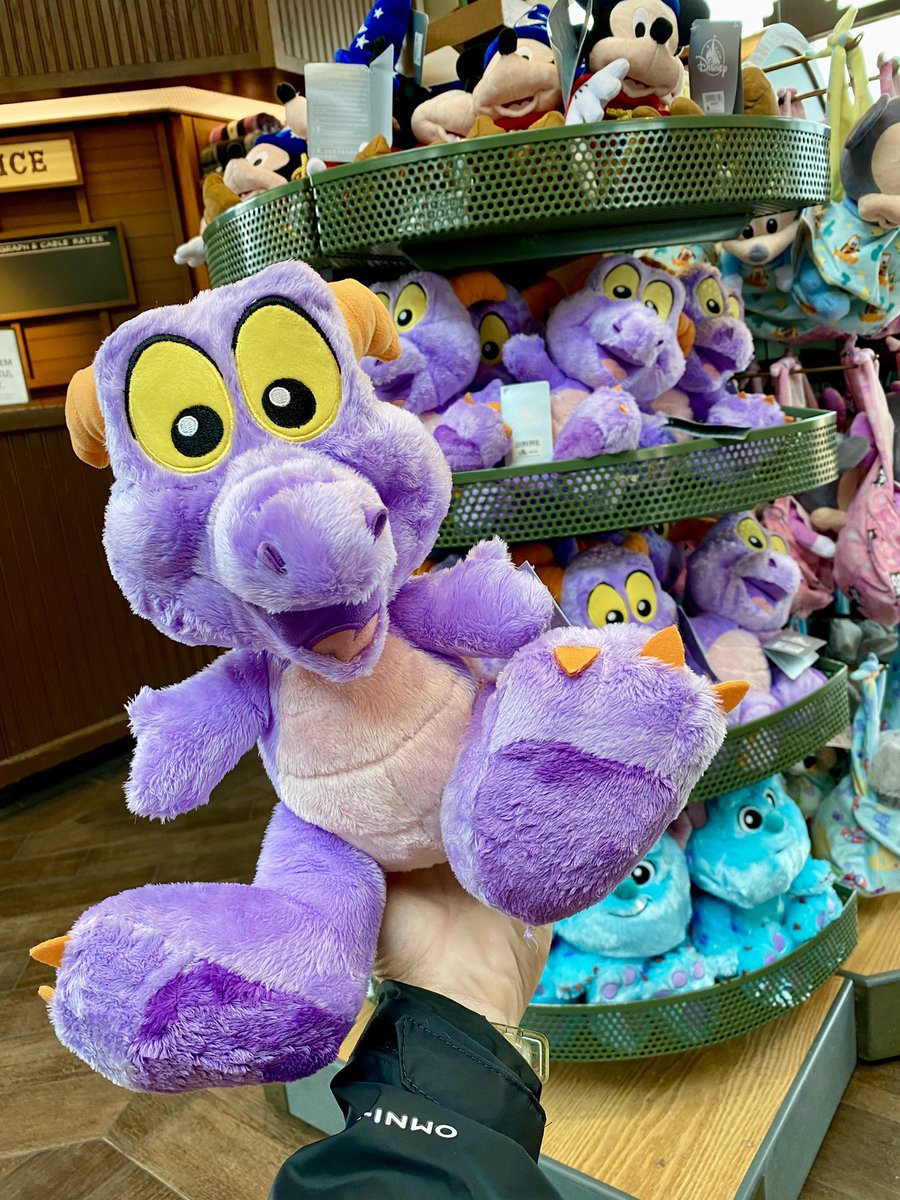 WDWNT's tweet photo. Big Feet Figment plush are in stock at Disney Traders ✨ https://t.co/deKB712LU9