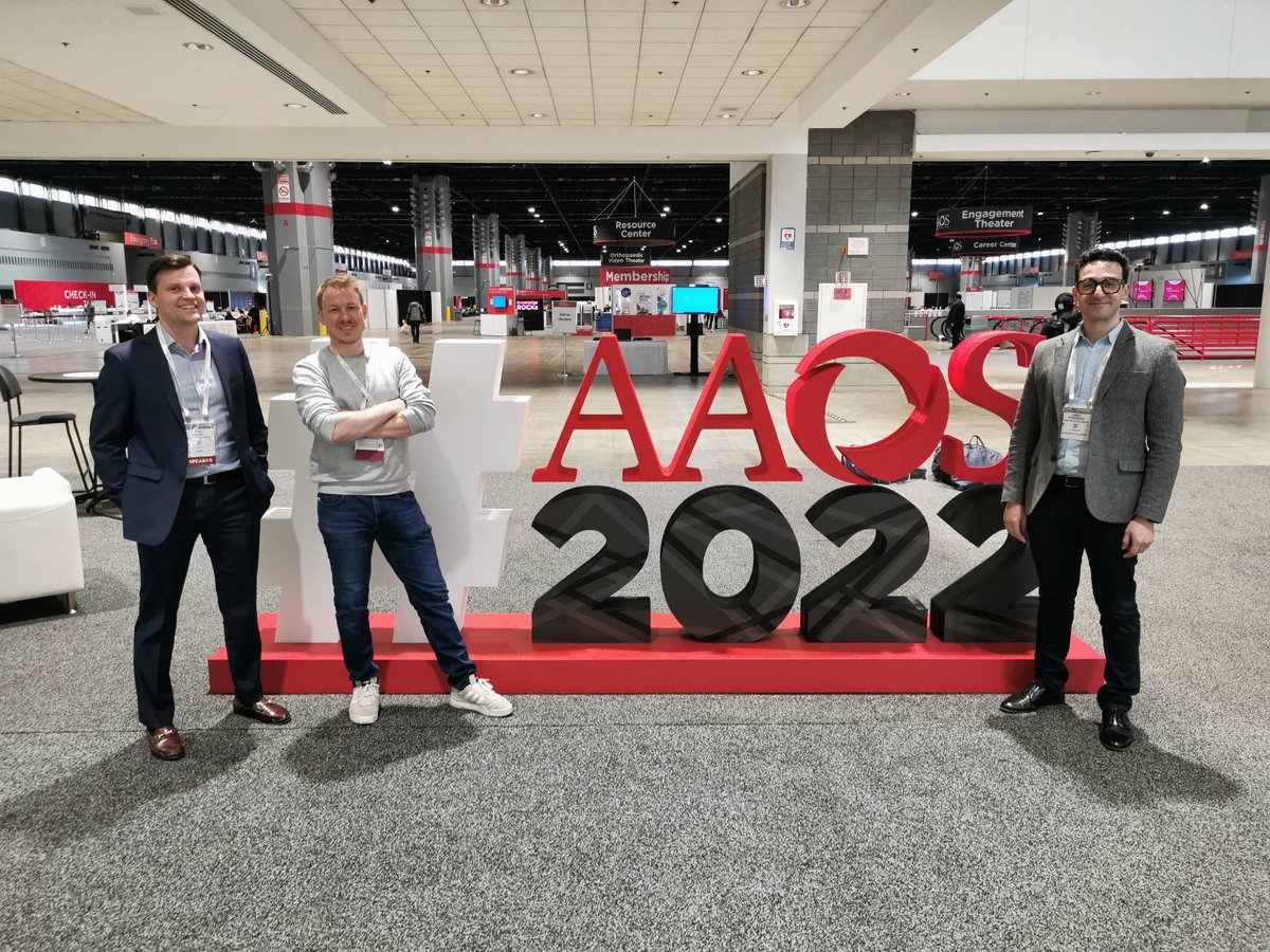 Lucky to be at the #AAOS22 in Chicago this year. Very educational so far, and only halfway through!