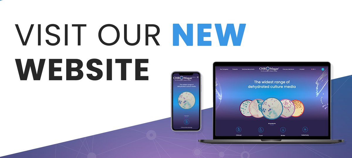 CHROMagar's tweet image. After months of development, we are pleased to present our NEW completely redesigned website 🎉🎉
From now, you can consult it as usual at chromagar.com 

#newwebsite #newwebsitelaunch #newdesign #chromogenictechnology #chromogenicmediapioneer #culturemedia
