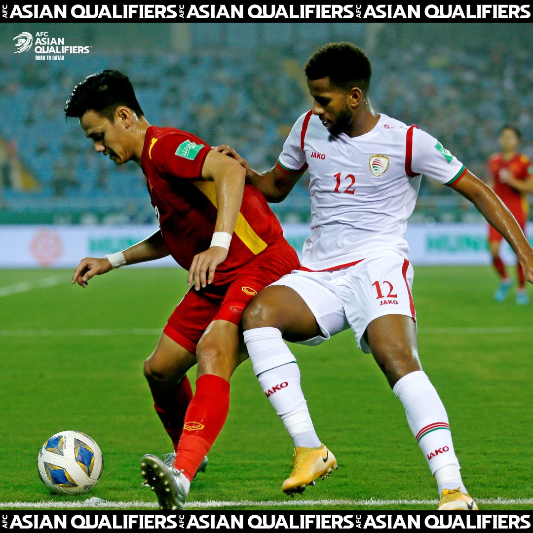 ⏰ FULL-TIME | 🇻🇳 Vietnam 0️⃣-1️⃣ Oman 🇴🇲 

Oman strengthen their fourth position in Group B courtesy of Khalid Al-Hajri's header!

#AsianQualifiers | #VIEvOMA