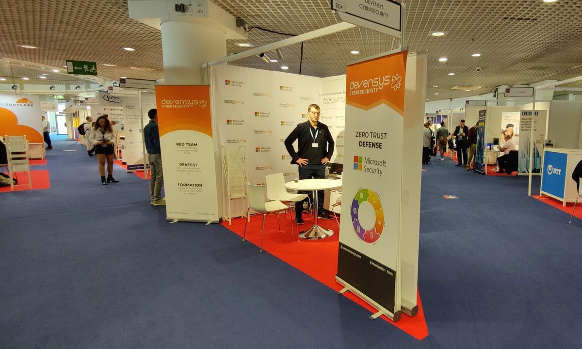 Devensys Cybersecurity (@devensys_fr) on Twitter photo ⚡ En direct d'<a href="/ITCMeetings/">IT & Cybersecurity Meetings</a> ⚡
On vous attend sur le stand E04 pour discuter de vos projets #Cybersécurité #RedTeam & #SOC ! ⚡ En direct d'<a href="/ITCMeetings/">IT & Cybersecurity Meetings</a> ⚡
On vous attend sur le stand E04 pour discuter de vos projets #Cybersécurité #RedTeam & #SOC !