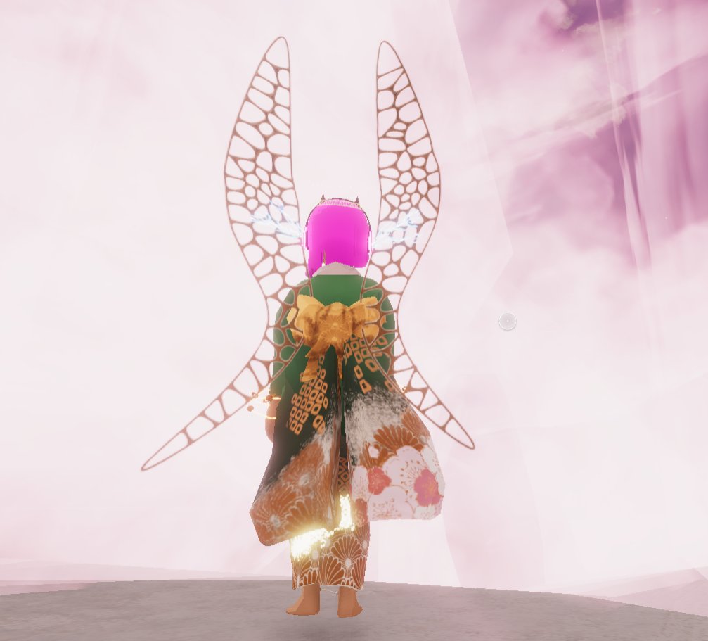 Let MetaVerse Fashion Week begin...

Hair by @SugarClub_ 
Wings by Baroque++
Kimono by ATeaMaster
(Please tag if you know them!)
<a href="/decentraland/">Decentraland</a> #MVFW