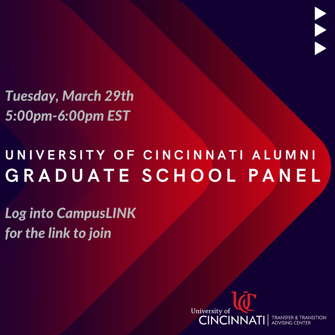 Are you considering applying to graduate school?
Do you have questions, such as:
•How do I find the right graduate program for me?
•What does a competitive candidate look like?
•What can I expect from grad school?

Then THIS is the event for YOU!