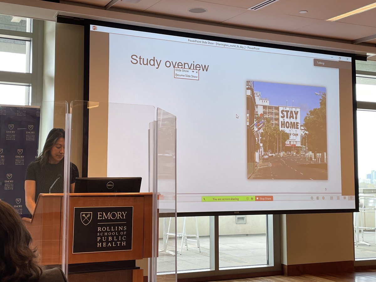 Another newly minted Emory PhD, Dr. Kristin Harrington (@krobharrington) showing the immediate impact of COVID-related lock-downs on MDR-TB case identification in South Africa @Emory_TB_Center #WorldTBDay.