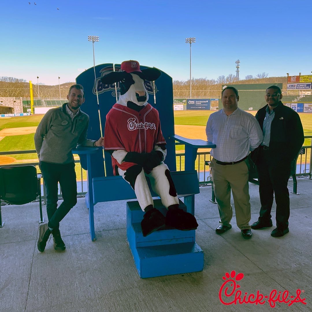 It’s a GOOD morning at Clover Stadium!

The Boulders proudly welcome <a href="/CFARamsey/">Chick-fil-A Ramsey</a> to the team’s family of corporate partners. 

Who’s ready for a chicken sandwich this summer!?