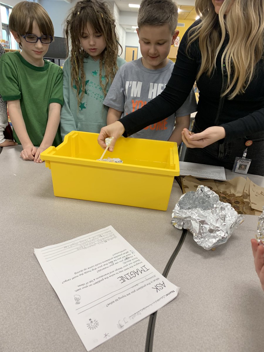 2nd and 3rd grade built Navy ships in honor of Raye Montague for Womens’ History Month! <a href="/plainviewElem/">Plainview Elementary School</a> #otterlyAwesome #excellenceIsInPlainview