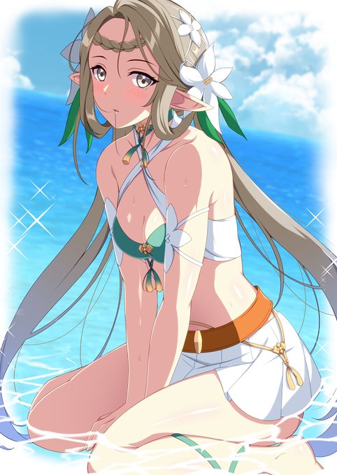 エピックセブンから南国イセリアを描きました🏝️
#エピックセブン  
#epicseven 
#イラスト 