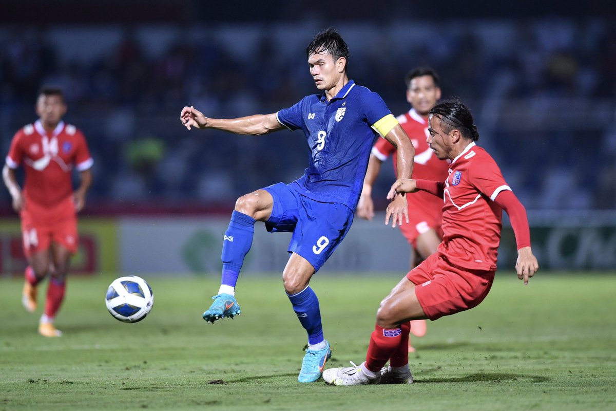 BigsuAction's tweet photo. International Friendly “A” Match  FT : THAILAND 🇹🇭 2-0 NEPAL 🇳🇵 #thailand🇹🇭 #nepal #freinlymatch https://t.co/CMPgNyafoJ