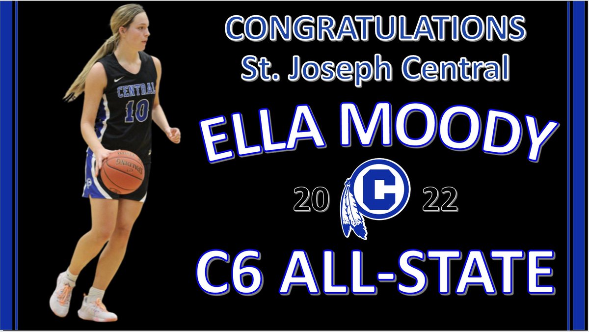 David Lau (@dclau5) on Twitter photo CSi Alert: Congratulations to <a href="/CHS_Lady_Indian/">Central_Lady_Indians</a> Ella Moody on being named to the MBCA C6 All-State team for the second year in a row! Central's All-Time leading scorer (1465 points) will take her game to <a href="/bearcatsports/">Northwest Athletics</a> next season. We are proud of you! <a href="/CHS_Indians/">St. Joe Central HS</a> CSi Alert: Congratulations to <a href="/CHS_Lady_Indian/">Central_Lady_Indians</a> Ella Moody on being named to the MBCA C6 All-State team for the second year in a row! Central's All-Time leading scorer (1465 points) will take her game to <a href="/bearcatsports/">Northwest Athletics</a> next season. We are proud of you! <a href="/CHS_Indians/">St. Joe Central HS</a>