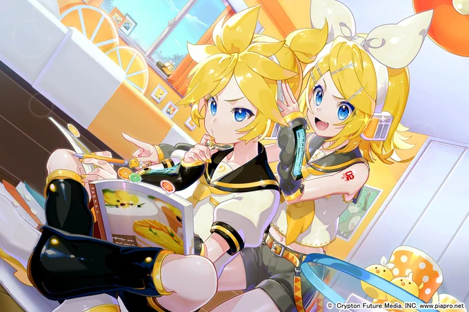 「初音ミク いっしょに!ジグソーパズル」にてリンレンちゃんを描かせていただきました～!
何卒宜しくお願い致します!
 https://t.co/ixJn1ytDAZ https://t.co/r6c76V5QVX 