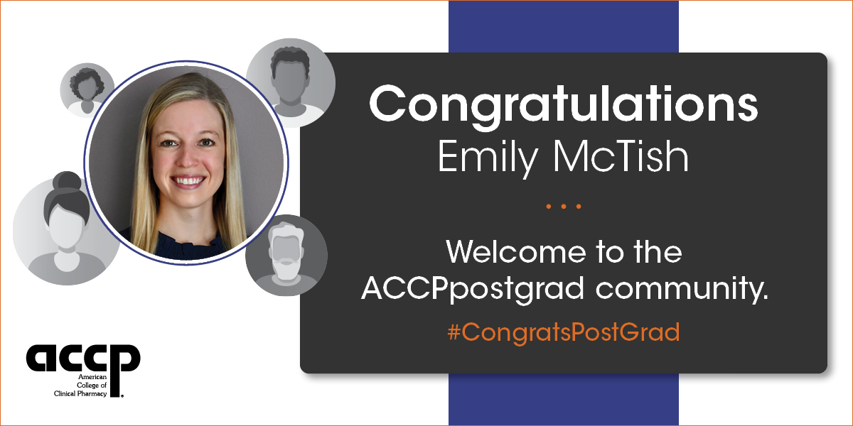 ACCPpostgrads's tweet photo. Congratulations @emmctish! The @ACCPpostgrads community looks forward to supporting your pursuit of PGY2 Pediatrics training at @UChicagoMed. #CongratsPostGrad #RxMatch2022 https://t.co/azomTJ2s8l