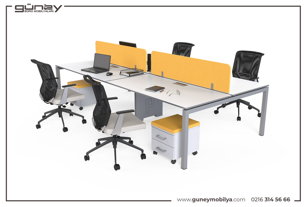 ✅ Estetik ve işlevselliğin tek ve bütün olduğu Setup 4'lü Çalışma Grubu, ofisinizin tüm ihtiyacını karşılar.

🌍 guneymobilya.com
☎️ 0216 314 56 66
📨 info@guneymobilya.com

#guneybüromobilya #çokluçalışmagrubu  #workstation