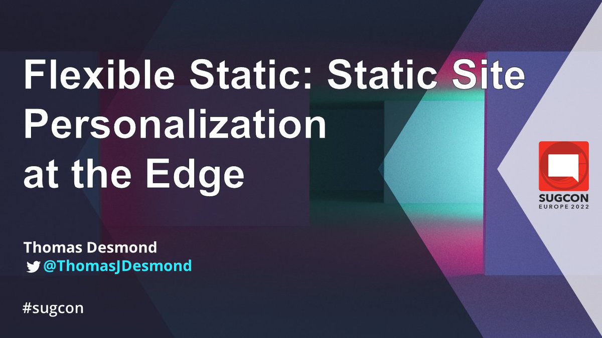 ThomasJDesmond's tweet image. Find my session at #SUGCON today (Thursday) at 4:30pm on the main stage! #SitecorePersonalize #Sitecore