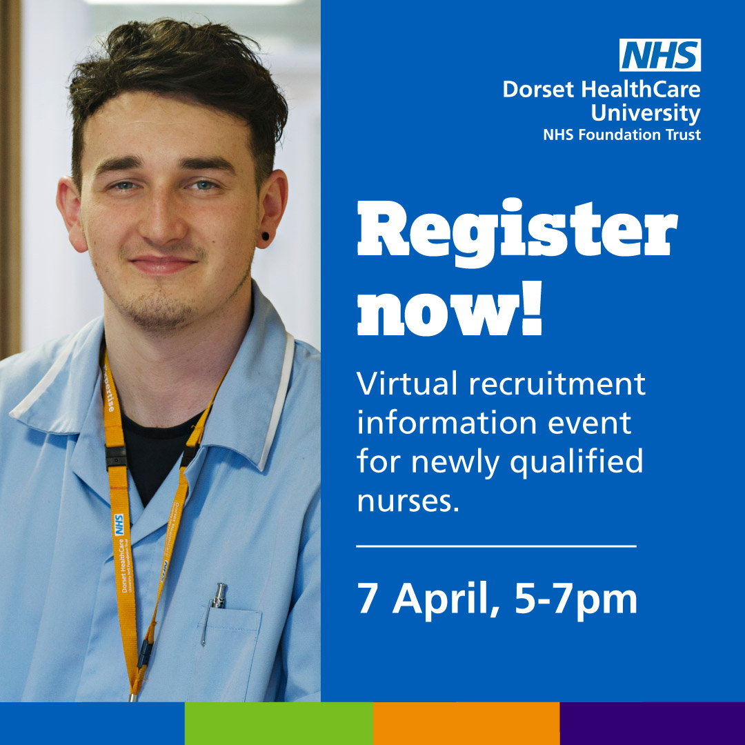 Dorset HealthCare (@dorsethealth) on Twitter photo Qualifying as a registered #AdultNurse or #MentalHealthNurse? Join our virtual #recruitment event Thurs 7 April, 5-7pm 👇dorsethealthcare.nhs.uk/newly-qualifie…
Meet our ward managers, discover development opportunities, and find out what working at DHC looks like 🌊 #studentnurses #dorset #NQN Qualifying as a registered #AdultNurse or #MentalHealthNurse? Join our virtual #recruitment event Thurs 7 April, 5-7pm 👇dorsethealthcare.nhs.uk/newly-qualifie…
Meet our ward managers, discover development opportunities, and find out what working at DHC looks like 🌊 #studentnurses #dorset #NQN