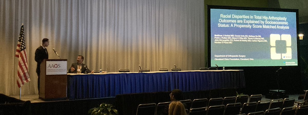 Racial Disparities in Total Hip Arthroplasty Outcomes are Explained by Socioeconomic Status #AAOS2022 @AAOS1 #DiversityAndInclusion