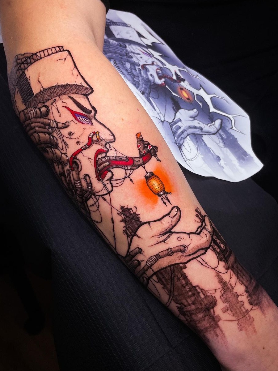 AnimeTattoo † Artist Credit ❤ on Instagram: “Pain 😱 Shinra Tensei 🌑  spectacular tattoo @raul_de_la_o_tattoo 😈 #jujutsuk… | Naruto tattoo,  Anime tattoos, Tattoos