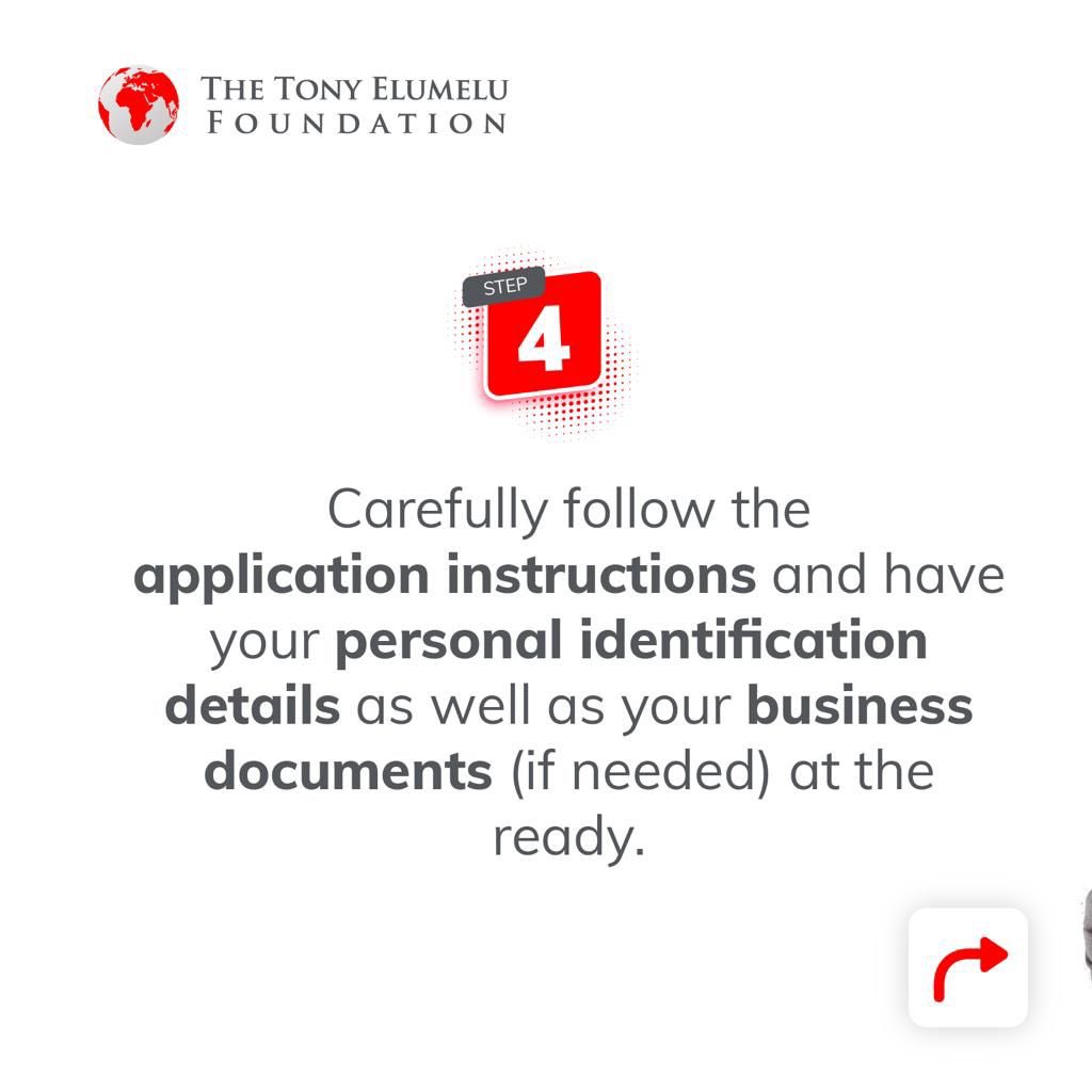 How to Apply for the TEF Entrepreneurship Programme;

-Non-refundable seed funding of $5,000
-World class business management training
-One on one mentorship
-Access to markets
-Networking opportunities

Sign up now; tefconnect.net
#EmpoweredbyTEF #TEF2022