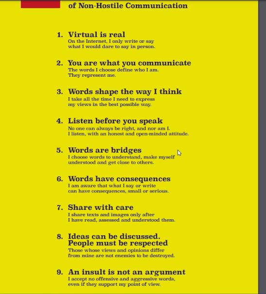 AllDigitalEU's tweet photo. 'Virtual is real'' - principles of Non-Hostile Communication from @ParoleOstili Manifesto presented by @CBorsini, during #Amelieproject webinar at #ADWeeks2022 #hatespeech https://t.co/qeI6V9tvt4