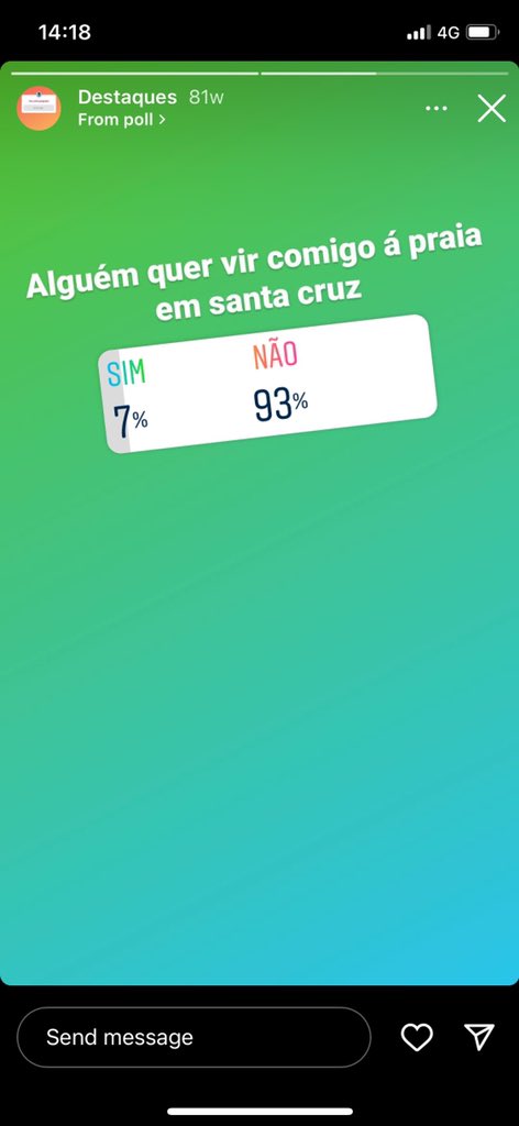 Alguém quer vir comigo à praia em santa cruz? 🥺🥺👉👈