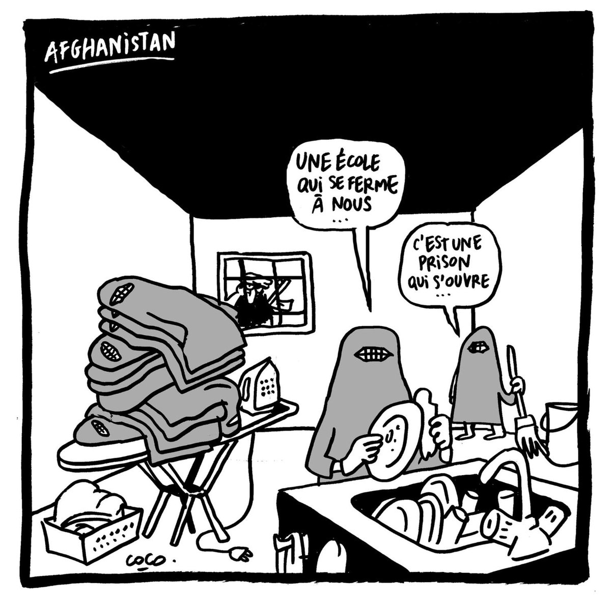 #Afghanistan : une école qui se ferme... Par <a href="/Cocoboer/">Corinne</a> ✏️