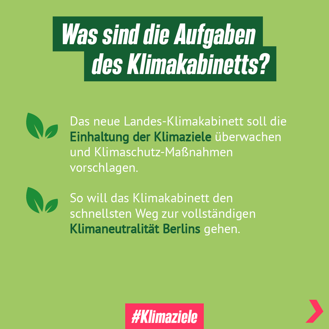 gruene_berlin's tweet image. Berlin bekommt ein neues Klimakabinett!💚Das Kabinett, dass sich u.a. aus Umweltsenatorin @Bettina_Jarasch &amp;amp; Finanzsenator @dpwes zusammensetzt, soll künftig die Einhaltung der #Klimaziele überwachen &amp;amp; #Klimaschutzmaßnahmen erarbeiten. 
#100TageProgramm
#klimaneutralesBerlin
👇