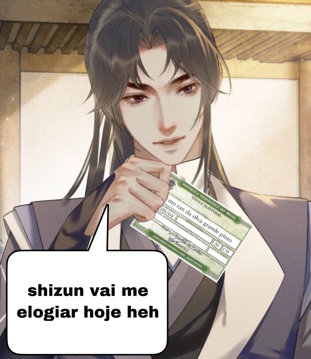 weiyunist's tweet photo. quer dizer que vocês já tem 16 anos e não tem título de eleitor? se fosse discípulo de chu wanning, ele deserdava de tanta decepção. tirem o título e cumpram com o dever de votar!! não esqueçam que se tornarão adultos em breve e a situação do país será seu problema também 🤲🇧🇷💛 https://t.co/0zWW5iAF8n