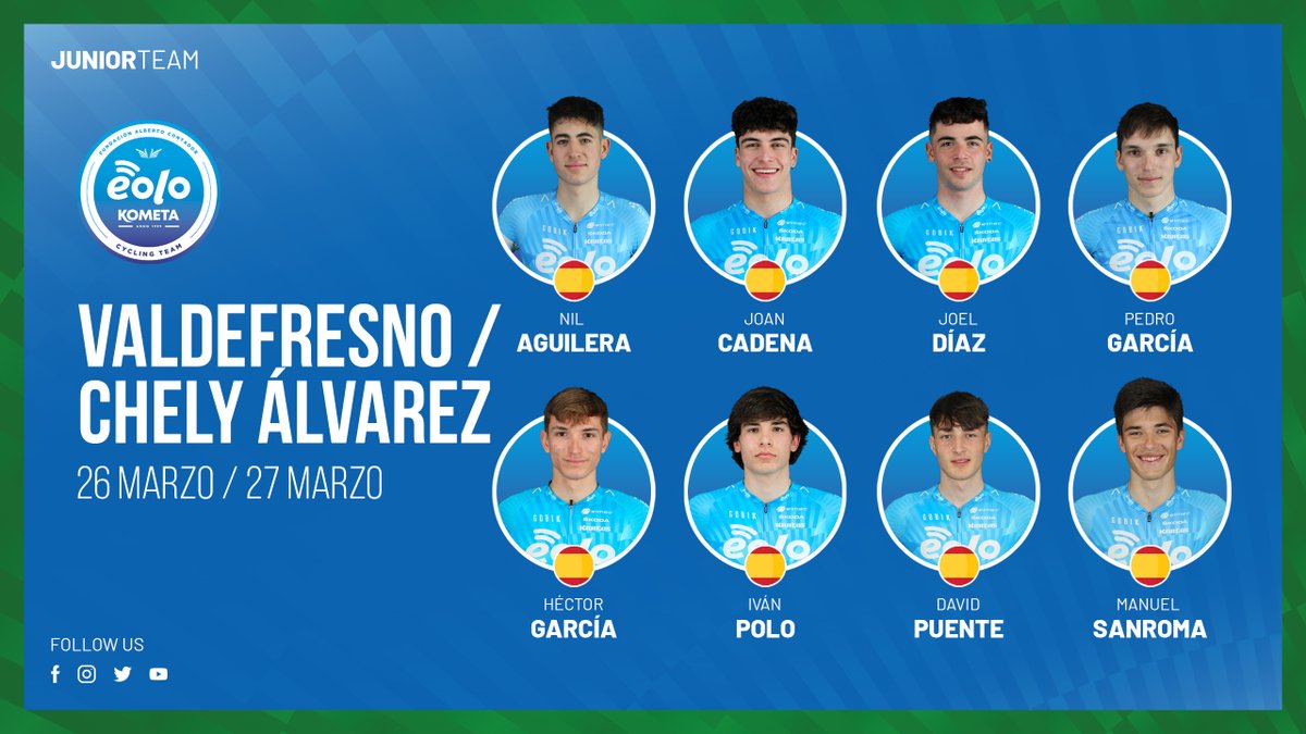 PoltiVMaltaU19's tweet photo. 📌 #EquipoJunior. "Doble compromiso en la provincia de León de la mano del Club Deportivo @Bembiciclismo": https://t.co/j3zFzPQ3rM. #EOLOKOMETACyclingTeam #EOK22Dream #GPValdefresno #MemorialChelyAlvarez https://t.co/YPyykLx0Jx