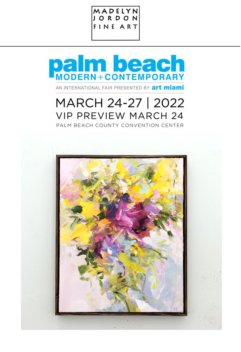 YangYangPan's tweet photo. Opening Tonight | Palm Beach Modern+Contemporary Art Fair! @artmiamifairs 
Thrilled to be exhibited work on view @MJFA booth F4.
#artfair #contemporaryart #palmbeach #modernart #gallery https://t.co/zLIpq4R7se