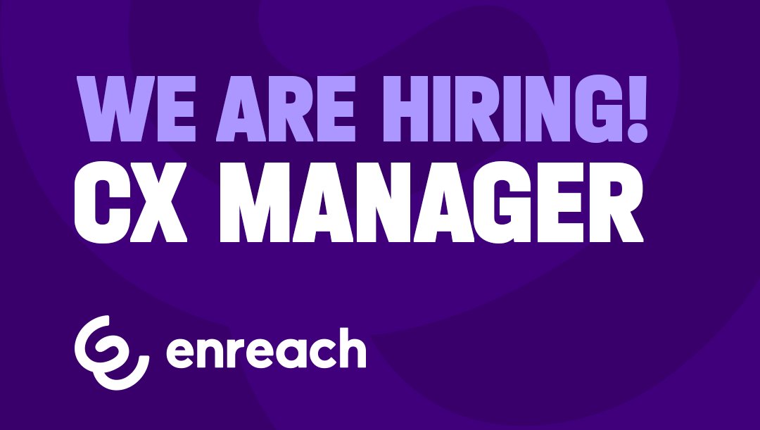 Are you our new CX Manager? As a Customer Experience Manager, you will be responsible for the relationship management and customer satisfaction of our existing client portfolio.

Apply now to be part of the new era of telecommunication: hubs.li/Q016H5j30

#openjobs #enreach