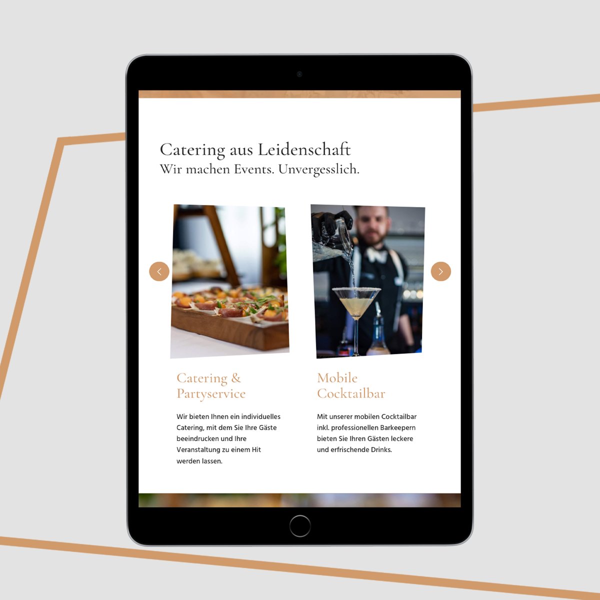 Neckarmedia's tweet photo. Um das Catering-Repertoire von @FreetimeEvents darzustellen, entwickelten wir einen Webauftritt mit großflächigen Bildern und edler Optik. Ein mehrstufiges Anfrageformular und ein Filter für Traumlocations sorgen für ein besonderes Nutzererlebnis. https://t.co/vNv0kYcRE8 https://t.co/hG9sYUw2ag